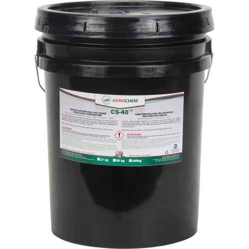 Graisse polyvalente pour basse temp&eacute;rature Gadus CS-40, 17 kg, Seau Mukwa Safety Services