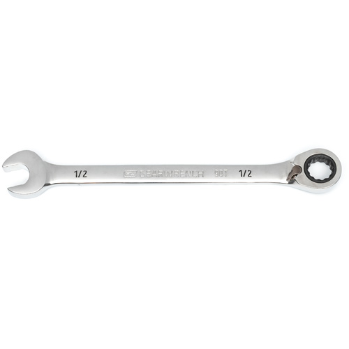 Cl&eacute; &agrave; cliquets r&eacute;versible &agrave; 90 dents, 12 pans, 1/2", Fini Chrome/Poli Mukwa Safety Services