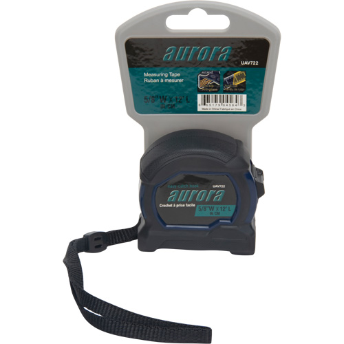 Tape Measure, 5/8" x 12', Imperial & Metric Graduations Mukwa Safety Services
