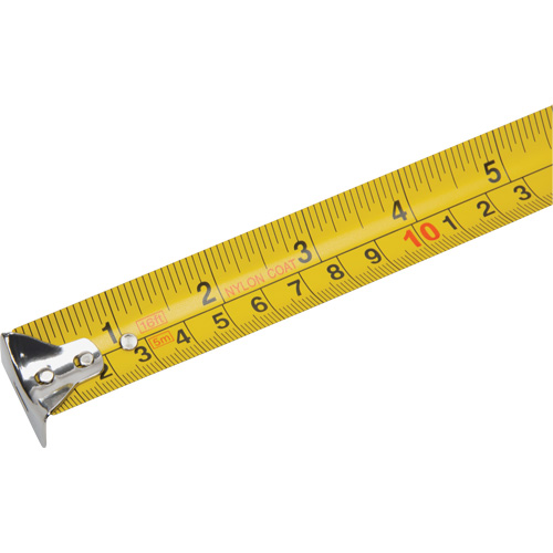 Tape Measure, 1" x 16', Imperial & Metric Graduations Mukwa Safety Services