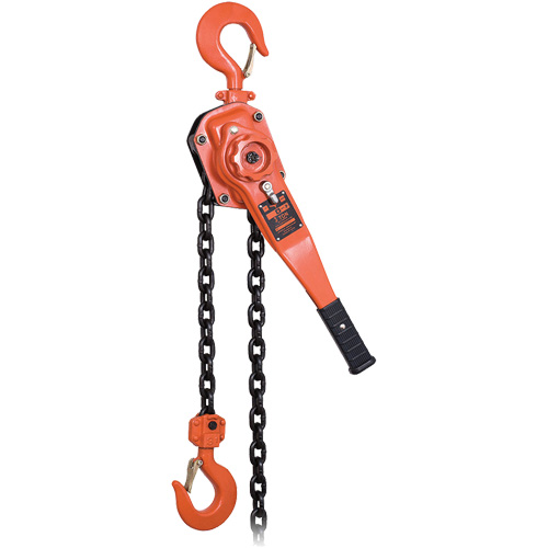 KLP Series Heavy-Duty Lever Chain Hoist, 5' Lift, 6000 lbs. (3 tons) Capacity Mukwa Safety Services