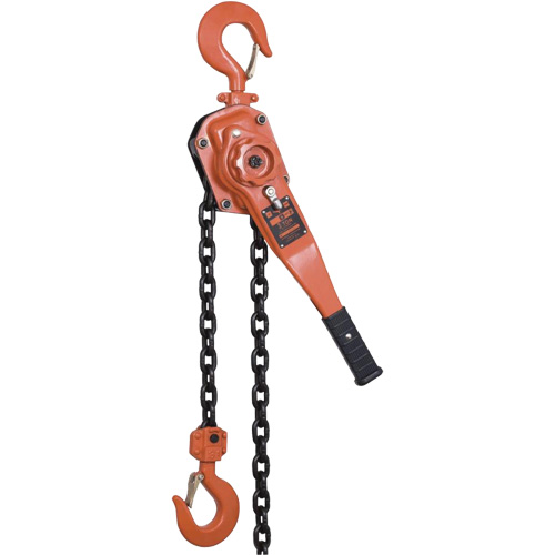 KLP-300-10 KLP Series Lever Chain Hoists, 10' Lift, 6000 lbs. (3 tons) Capacity, Steel Chain Mukwa Safety Services