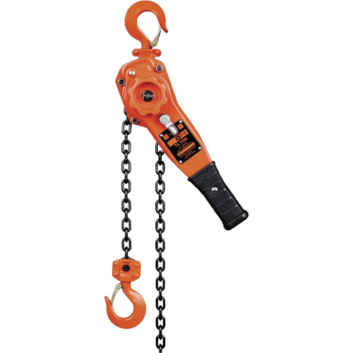 KLP-75L-5 KLP Series Lever Chain Hoists, 5' Lift, 1500 lbs. (0.75 tons) Capacity, Steel Chain Mukwa Safety Services