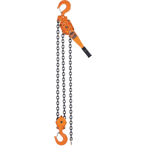 KLP-600L-5 KLP Series Lever Chain Hoists, 5' Lift, 12000 lbs. (6 tons) Capacity, Steel Chain Mukwa Safety Services