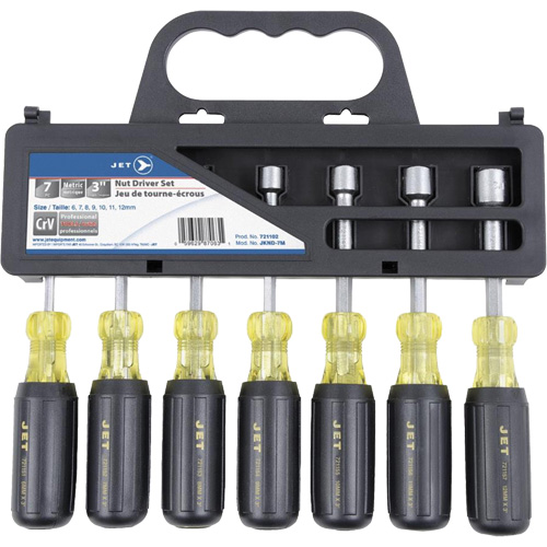JKND-7M Nut Driver Set, 7, Non Magnetic, Metric Mukwa Safety Services