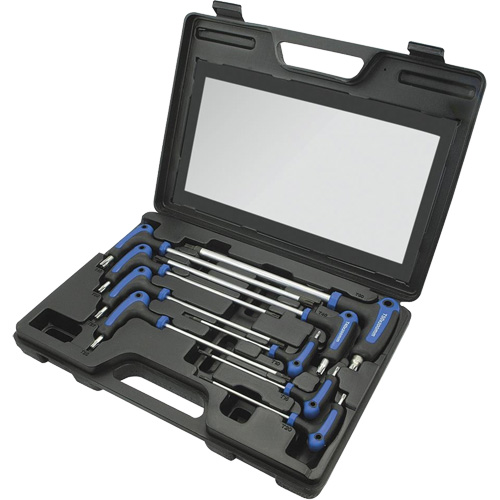 JTTK-9 Jeu de cl&eacute;s hex avec manche en T, 9 mcx, Torx Mukwa Safety Services
