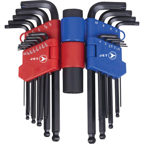 JHHK-22 Hextractor Hex Key Wrench Sets, 22 Pcs., Metric & Imperial Mukwa Safety Services