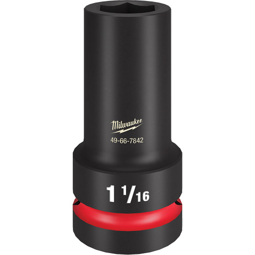 Shockwave Impact Duty Thin Wall Extra Socket, Impact, 1-1/16", 1" Drive, 6 Points, Deep Mukwa Safety Services