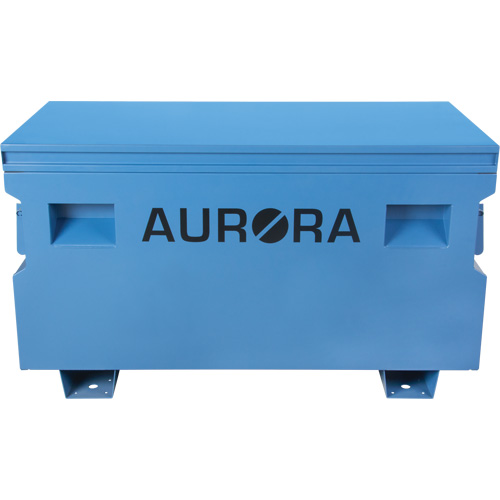 Coffre &agrave; outils de chantier, 48" x 24" x 27-3/5", Acier, Bleu Mukwa Safety Services