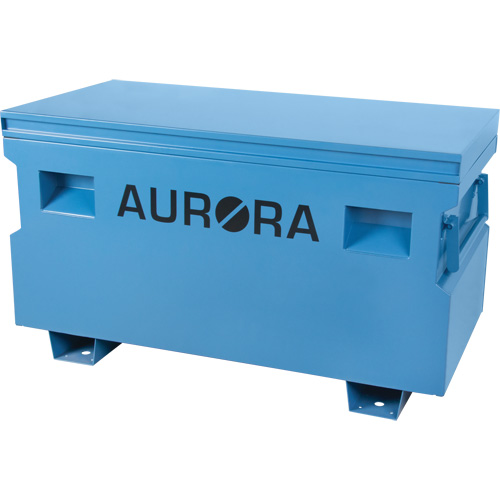 Coffre &agrave; outils de chantier, 48" x 24" x 27-3/5", Acier, Bleu Mukwa Safety Services