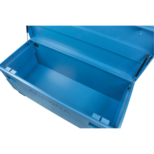 Coffre &agrave; outils de chantier, 48" x 24" x 27-3/5", Acier, Bleu Mukwa Safety Services
