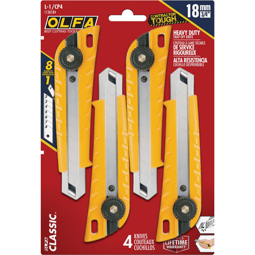 MXP-L Ratchet Knife with Die-Cast  Handle, 18 mm Mukwa Safety Services