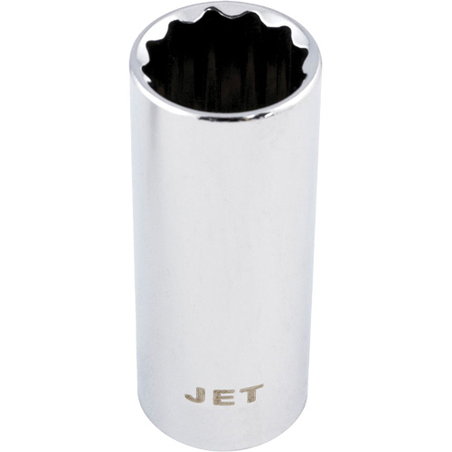 Chrome Socket, 10 mm, 1/4" Drive, 12 Points, Deep Mukwa Safety Services