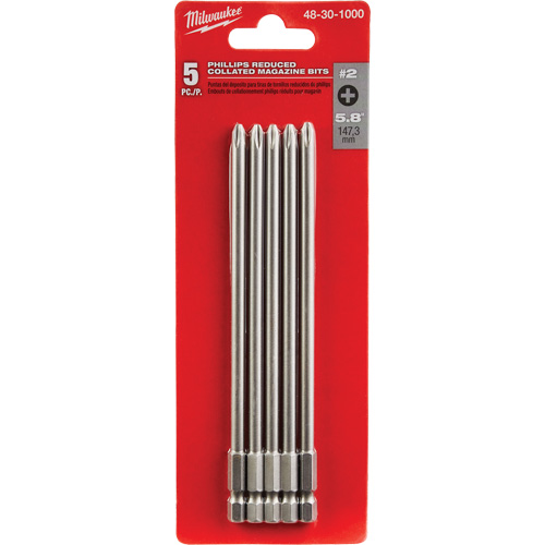 Reduced Collated Magazine Bit, Phillips, #2 Tip, 5-4/5" Length Mukwa Safety Services