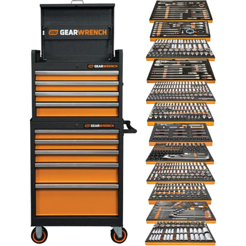 Rangement & jeu d'outils pour m&eacute;canicien, 791 morceaux Mukwa Safety Services
