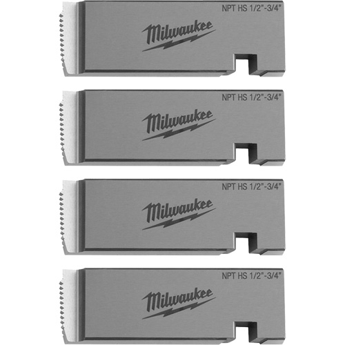 Fili&egrave;res de filetage pour tuyaux universel NPT, Pour tuyau de 1/2"-3/4", Acier rapide Mukwa Safety Services