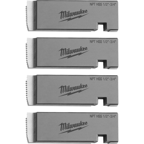 Fili&egrave;res de filetage pour tuyaux universel NPT, Pour tuyau de 1/2"-3/4", Haute vitesse pour acier inoxydable Mukwa Safety Services