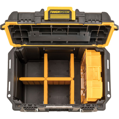 ToughSystem&reg; 2.0 Deep Compact Toolbox, 10" x 15-7/20" x 13-4/5", Black/Yellow Mukwa Safety Services