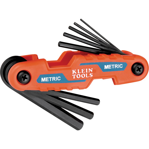 Compact Folding Hex Key Set, 8 Pcs., Metric Mukwa Safety Services