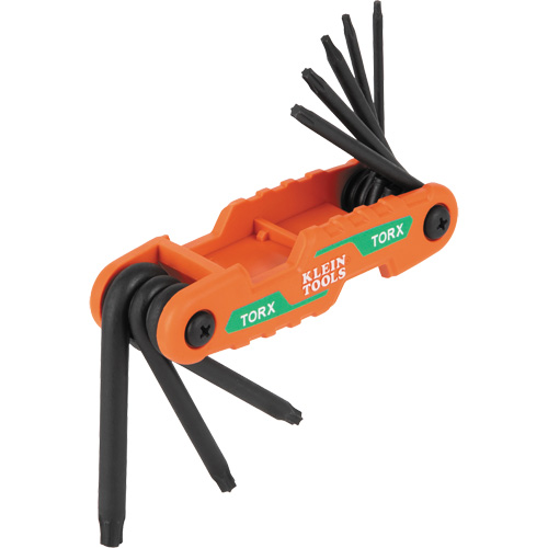 Jeu de cl&eacute;s hexagonales pliant et compact, 8 mcx, Torx Mukwa Safety Services