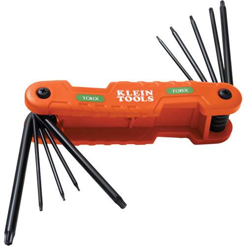 Pro Folding Hex Key Set, 10 Pcs., Torx&reg; Mukwa Safety Services