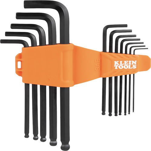 L-Style Ball-End Hex Key Wrench Set, 12 Pcs., Imperial Mukwa Safety Services