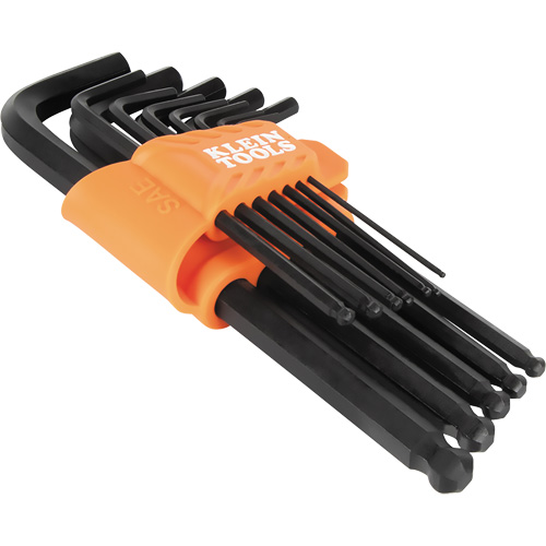 L-Style Ball-End Hex Key Wrench Set, 12 Pcs., Imperial Mukwa Safety Services