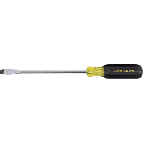 JKSS-8R Slot Screwdriver, 3/8" Tip, Round, 8" L, Cushion Grip Handle Mukwa Safety Services