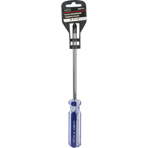 Blue Transparent Striped Philips Screwdriver, #3, Plastic Handle Mukwa Safety Services