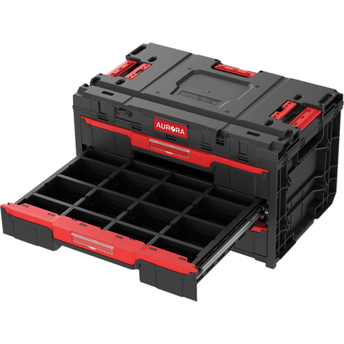 Arx&reg; 3-Drawer Toolbox, 23-1/10" x 15" x 13-2/5", Black Mukwa Safety Services