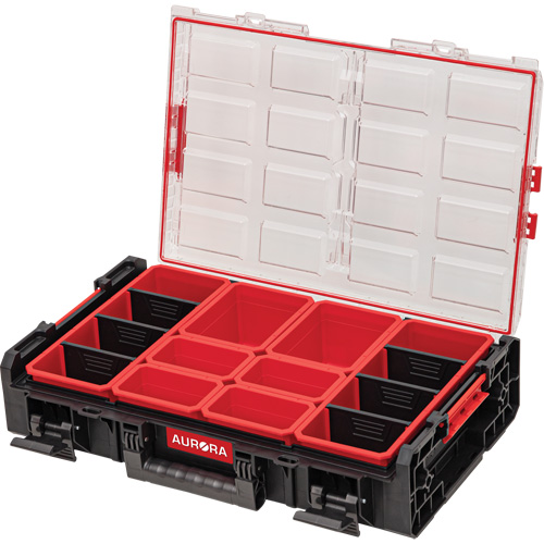 Organisateur tr&egrave;s-grand avec bacs courts Arx, 23" x 15-1/5" x 5", Noir Mukwa Safety Services