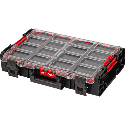 Organisateur tr&egrave;s grand avec cloisons en mousse &agrave; plusieurs couches Arx, 23" x 15-1/5" x 5", Noir Mukwa Safety Services