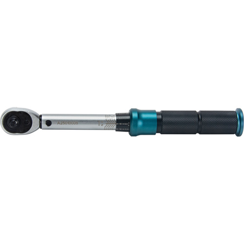 72-Tooth Torque Wrench, Click, 1/4" Square Drive, 20 - 200 in-lbs. Mukwa Safety Services