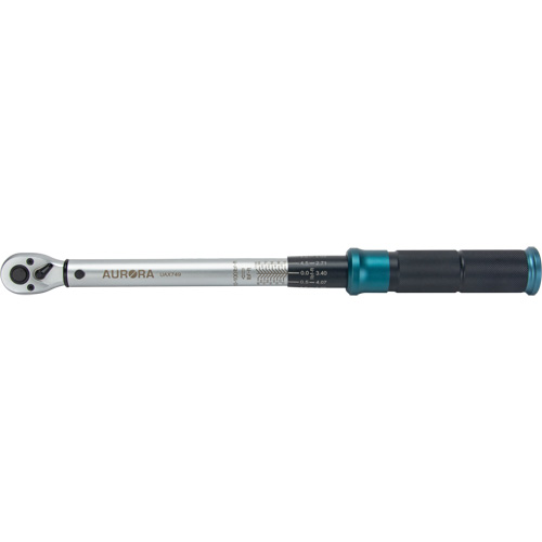 72-Tooth Torque Wrench, Click, 3/8" Square Drive, 10 - 100 ft-lbs. Mukwa Safety Services
