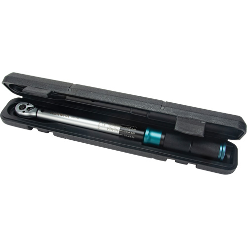72-Tooth Torque Wrench, Click, 3/8" Square Drive, 10 - 100 ft-lbs. Mukwa Safety Services