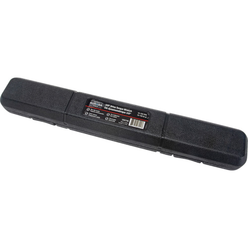 72-Tooth Torque Wrench, Click, 3/8" Square Drive, 10 - 100 ft-lbs. Mukwa Safety Services