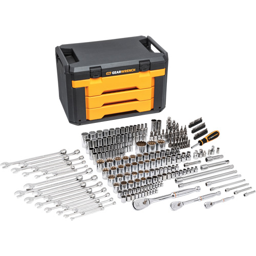12-Point Mechanics Tool Set in 3 Drawer Storage Box Mukwa Safety Services