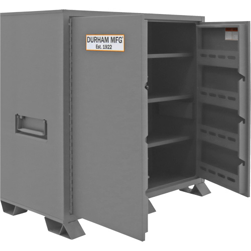 Armoire de rangement pour le chantier, Acier, 59 pi³, Gris Mukwa Safety Services