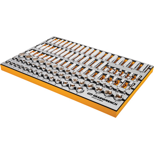 Jeu d'outils pour maître m&eacute;canicien MEGAMOD dans des plateaux en mousse modulaire de premi&egrave;re qualit&eacute; avec rangement d'outils, 1024 morceaux Mukwa Safety Services
