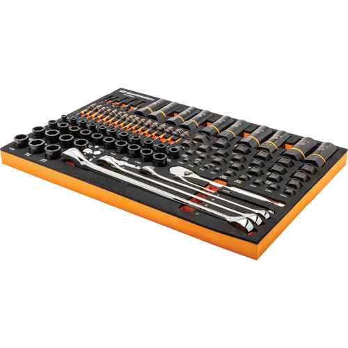 97-Piece Bolt Biter Mechanics Tool Set in Foam Storage Tray Mukwa Safety Services