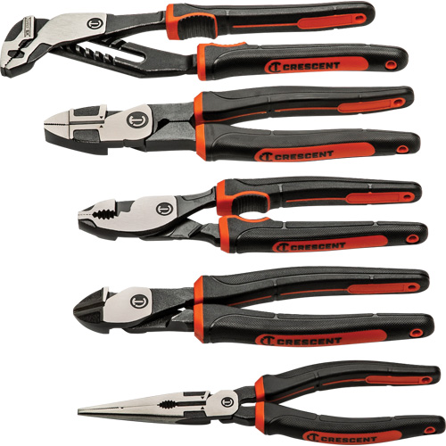 Z2 Mixed Dual Material Plier Set, 5 Pieces Mukwa Safety Services