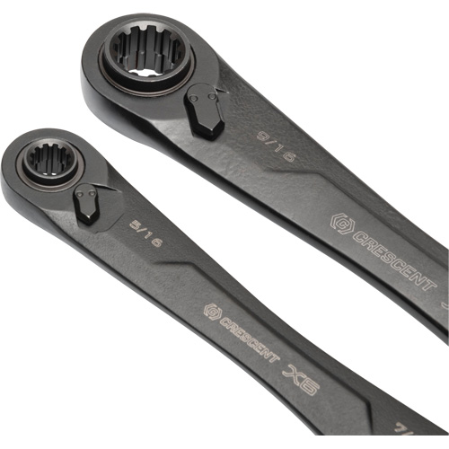 X6 4-in-1 Black Oxide Spline Ratcheting SAE Wrench Set, 2 Pieces, Imperial Mukwa Safety Services