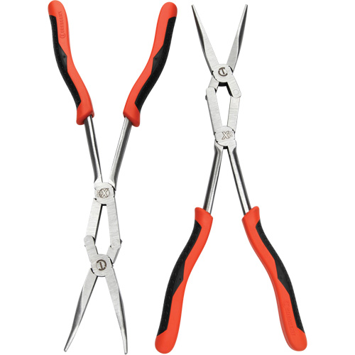 Jeu de pinces bimat&eacute;riau &agrave; bec long droite et pli&eacute;e X2, 2 Morcea Mukwa Safety Services