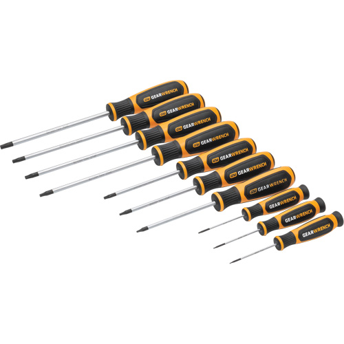 Jeu de tournevis bimat&eacute;riau Torx dans un plateau de rangement en mousse, 10 mcx Mukwa Safety Services