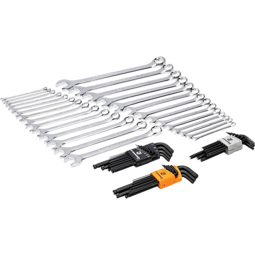 6-Point Combination Wrench and Hex Key Set in Foam Storage Tray Mukwa Safety Services