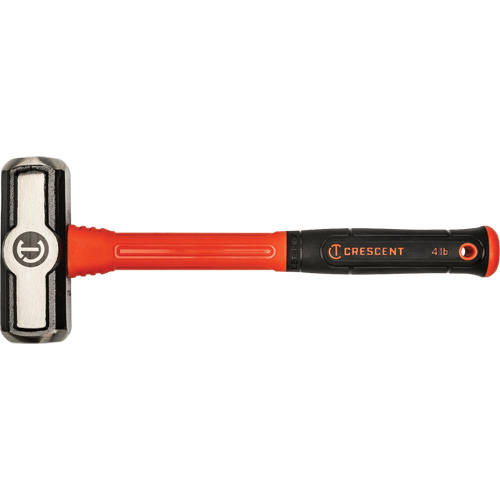 Fiberglass Engineer Hammer, 4 lbs Head Weight, 14" L Mukwa Safety Services