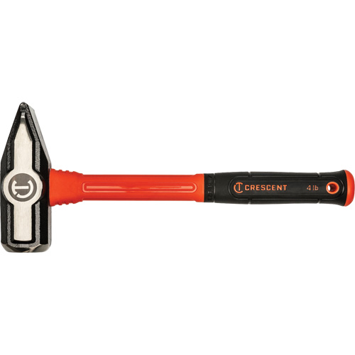 Fiberglass Blacksmith Hammer, 4 lbs Head Weight, 14" L Mukwa Safety Services