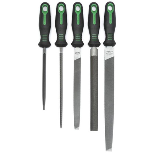 Jeu anniversaire de limes avec manches ergonomiques, 5 pi&egrave;ces Mukwa Safety Services