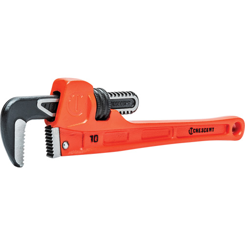 SLIM JAW Pipe Wrench, 1-9/10" Jaw Capacity, 10" Long, Powder Coated Finish, Non-Ergonomic Handle Mukwa Safety Services