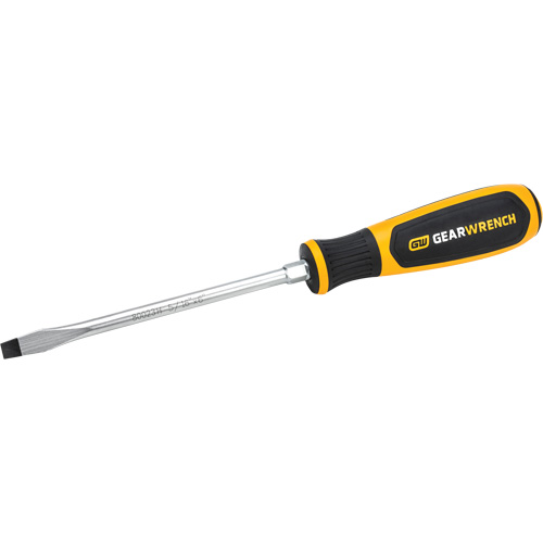 Slotted Dual Material Screwdriver, 5/16", 13-1/10" L, Plastic Handle Mukwa Safety Services